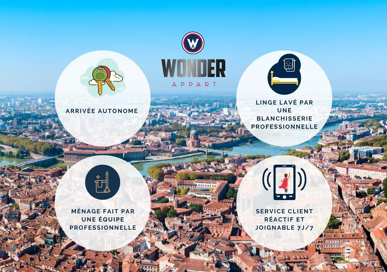 Wonder Appart' -A4- Duplex Appartement Toulouse